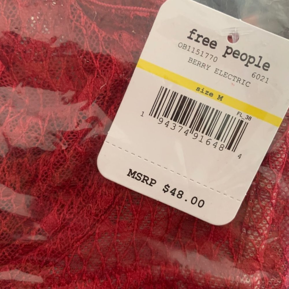 FREE PEOPLE Tameeka Underwire Bra Berry Electric - Picture 12 of 12